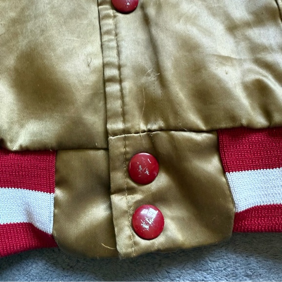 Size 4 Vintage Chalk Line San Francisco 49ers Bomber Varsity Jacket - Picture 5 of 7